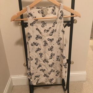 Motorcycle sheer tank top